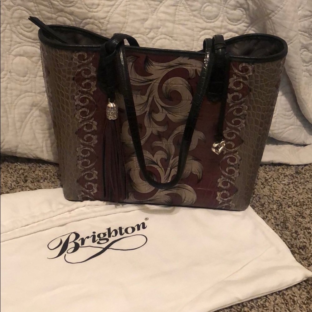 Brighton Tote Crocodile Print